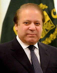 Pakistan's Prime Minister Nawaz Sharif